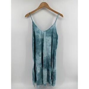 NWOT Anthropologie Maronie Tie Dye Midi Dress L Boho Beach Preppy Hippie *Flaw